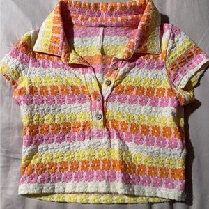 Free People Babe Town Polo Shirt. XS. Worn once or twice max!